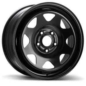 Fast Wheels – Steel /Acier – Black – 17″x7″ 50mm – All weather Wheels – KO1RY9B50